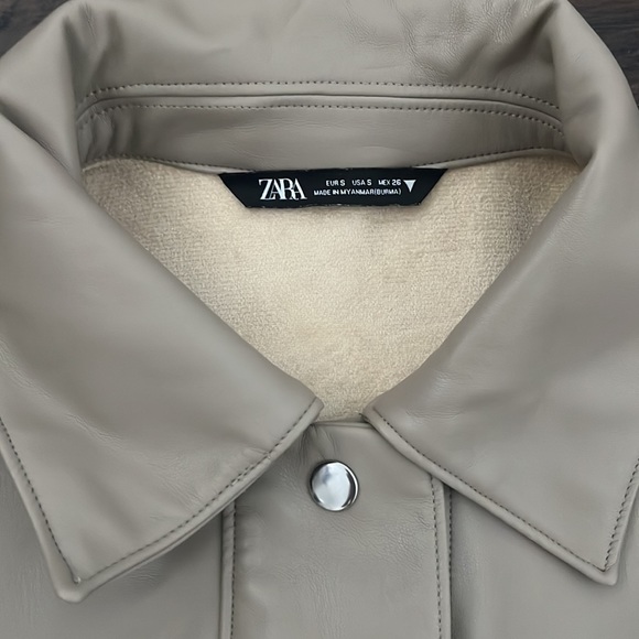 ZARA Leather Jacket - Picture 2 of 4